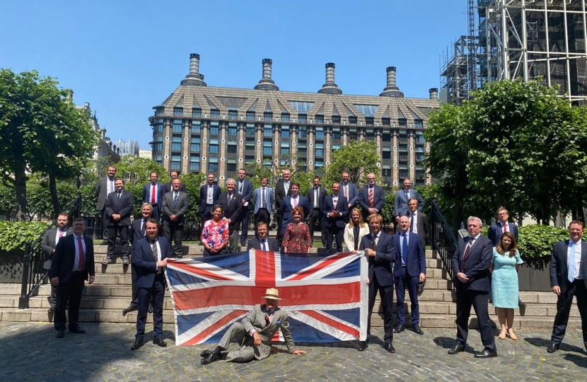 Mark Fletcher with other conservative MPs