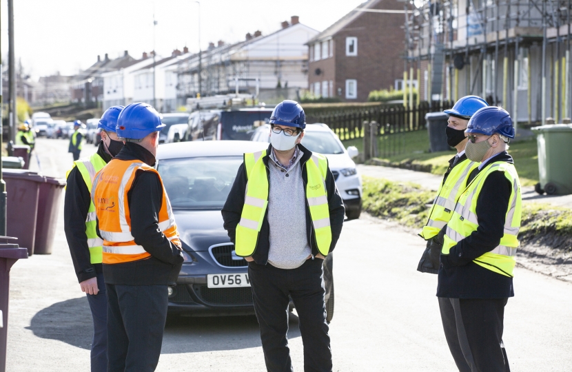 Mark Fletcher at Mickley Housing Development