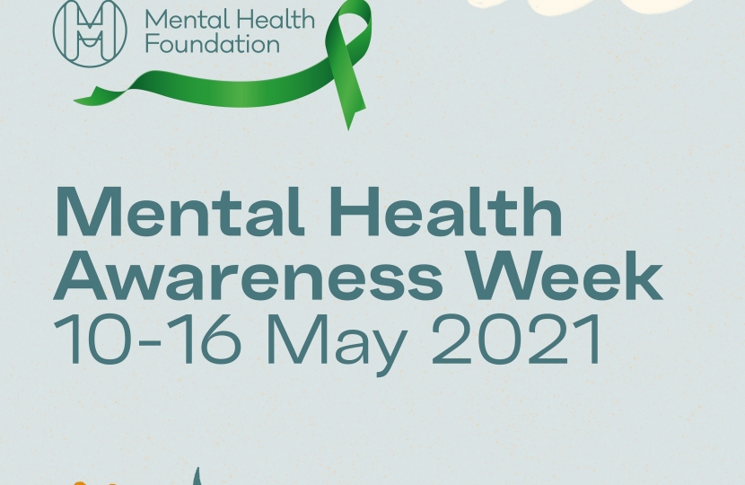 Mental health awareness week logo.