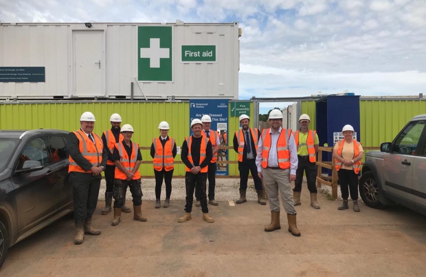 Mark Fletcher and Robert Jenrick during the site visit