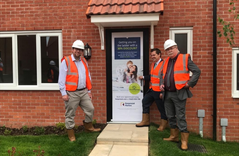 Mark Fletcher and Robert Jenrick during the site visit