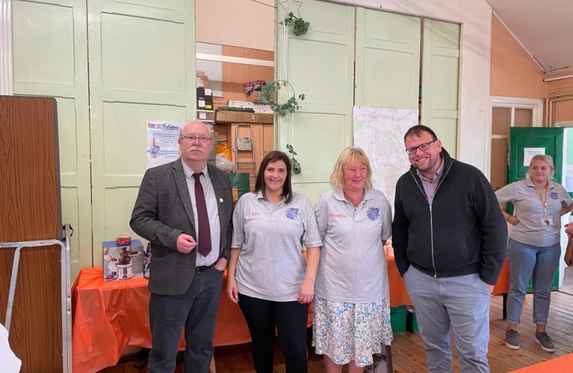 Mark with BDC leader steve fritchley and cllr christine dale