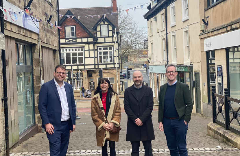 Mark campaigning to regenerate Bolsover Town Centre