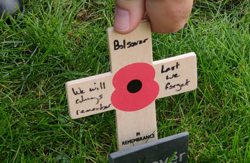 Poppy on a Cross for Bolsover