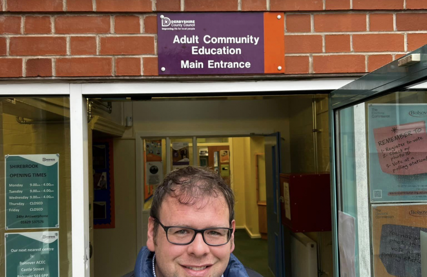 Mark at Shirebrook's Adult Community Education Centre