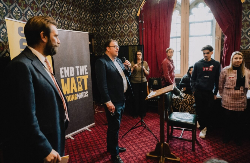 Mark Fletcher MP speaking at Young Minds event at Parliament