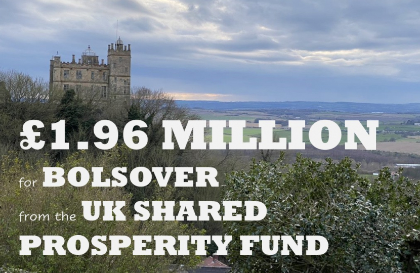 Bolsover 1.96million from the shared prosperity fund