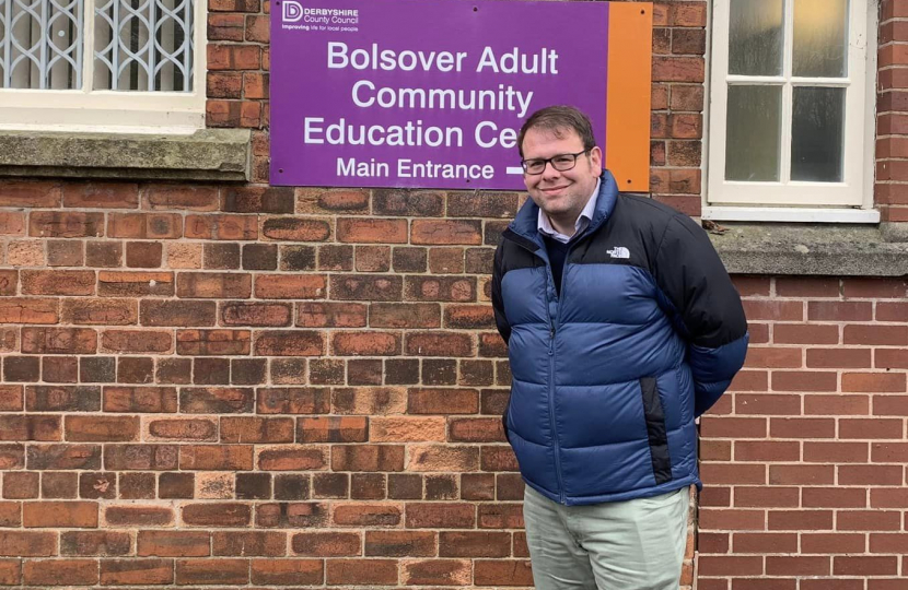 Mark at Bolsover's Adult Community Education Centre