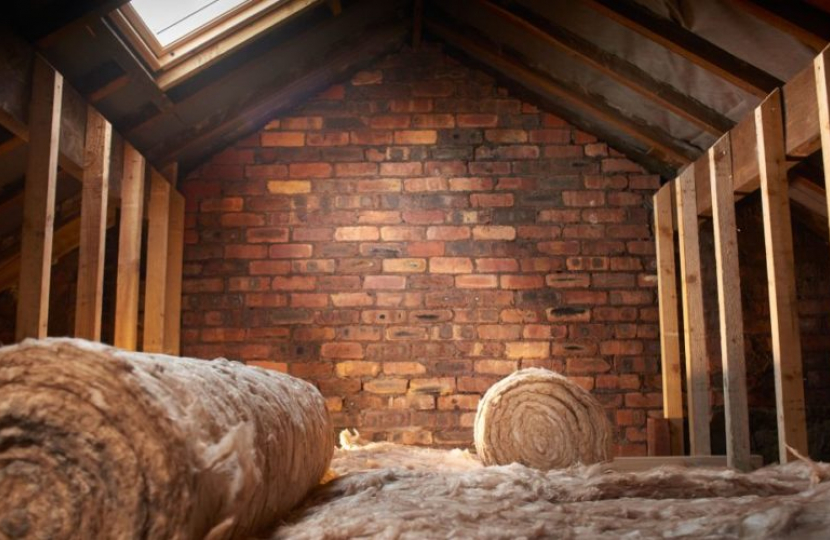 Insulation in a loft