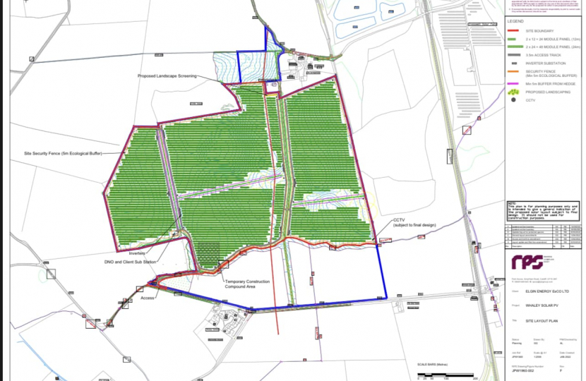 map of solar farm