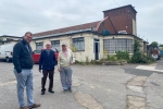 Mark with trustees at Morton Colliery