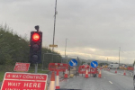 Traffic lights at Markham Vale