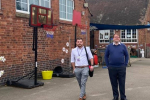 Mark campaigning for a new primary school in Tibshelf