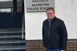 Mark Fletcher MP outside Alfreton Police Station