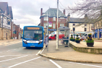 Bus in Bolsover Town Centre