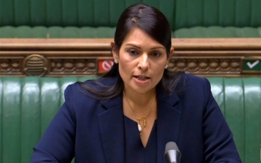 Priti patel in House of Commons