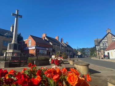 Bolsover Town Centre and War Memorial