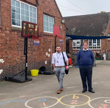 Mark campaigning for a new primary school in Tibshelf