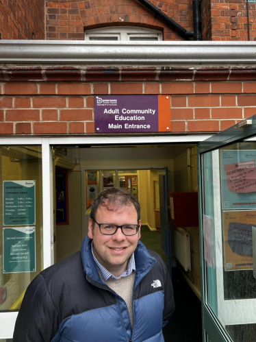 Mark at Shirebrook's Adult Community Education Centre