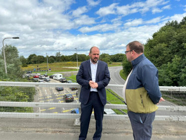 Mark Fletcher MP meeting Roads Minister Richard Holden MP at Junction 28