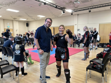 Mark with Georgina of Rok-Ard Kickboxing