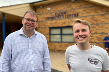 Mark and Cllr Jack Woolley