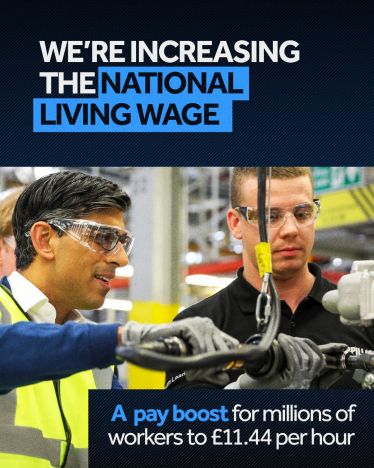 National Living Wage poster