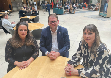 Mark Fletcher MP meeting with Della Wright and Emily Konstantis from The Safeguarding Alliance