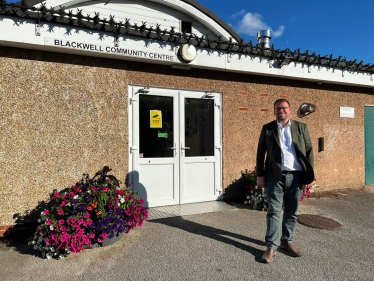 Mark outside the blackwell community centre