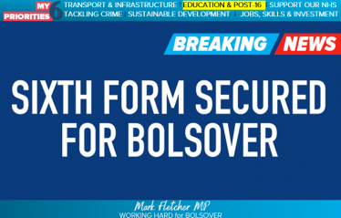 Mark Fletcher secures sixth form for Bolsover